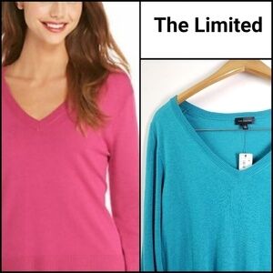 NEW! THE LIMITED V-neck Wool Blend Sweater Medium.